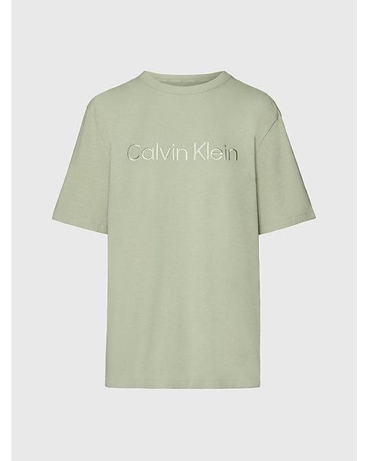 Camiseta de pijama - Pure Cotton Calvin Klein de color Green