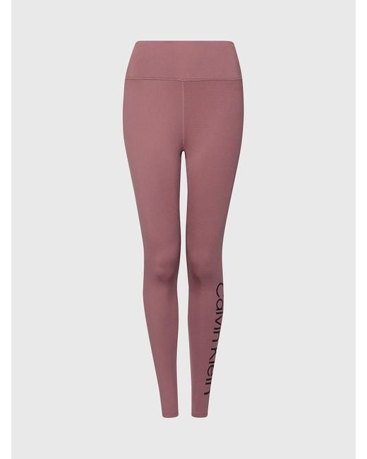 Red calvin klein best sale leggings