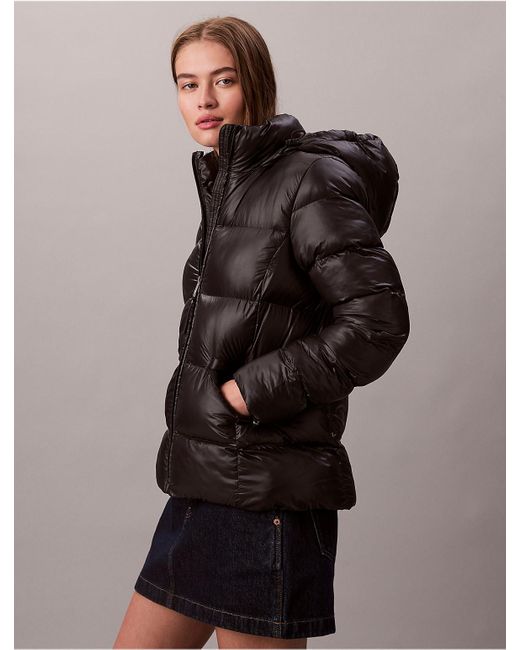 Calvin Klein Brown Calvin Klein Slim Puffer Jacket