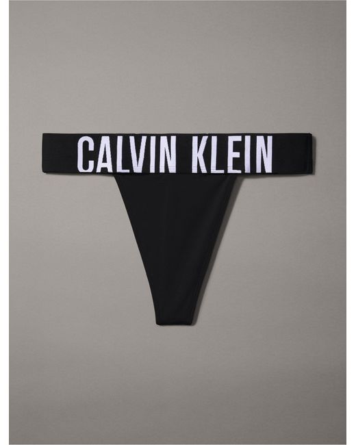 Calvin Klein Black Intense Power Micro High Leg Thong
