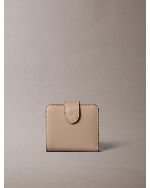 Calvin Klein Multicolor Square Nappa Leather Rfid Wallet
