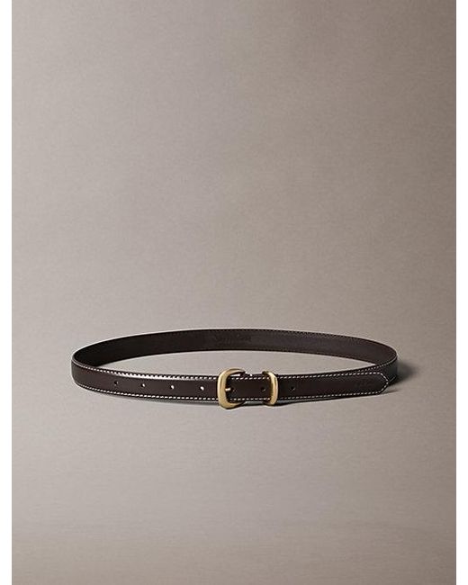 Calvin Klein Multicolor Leather Sculpted Hardware Belt