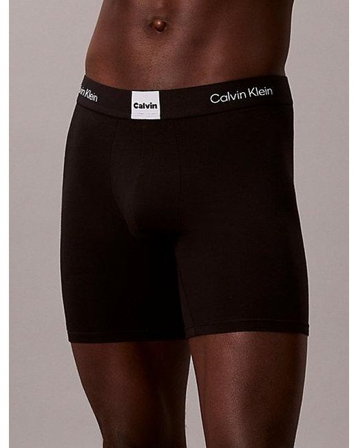 Calvin Klein 3-Pack Boxers Lang in het Black voor heren