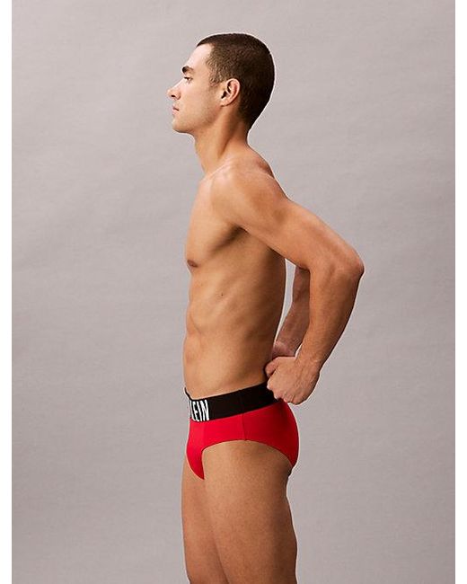 Calvin Klein Red Swim Briefs Intense Power for men