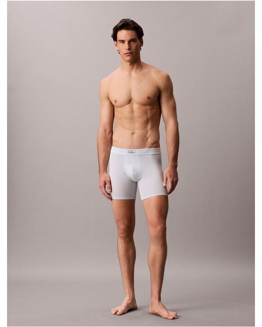 Calvin Klein Multicolor Cotton Stretch Script Patch Boxer Brief for men