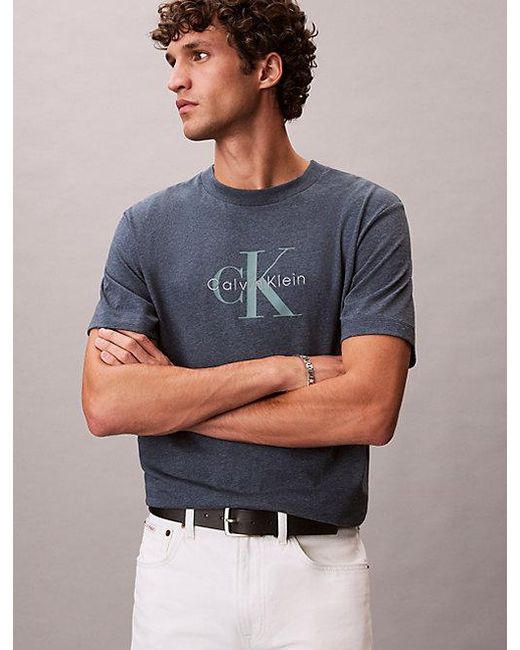 Calvin Klein Blue T-Shirt Dark for men