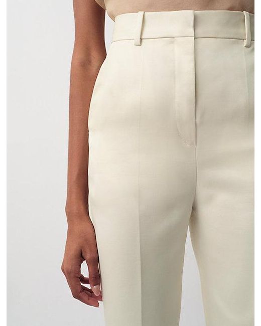 Calvin Klein White Lucia Slim Trousers