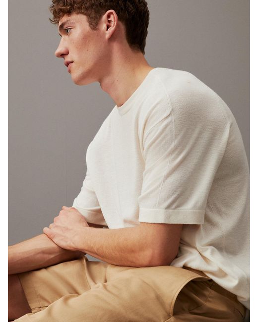 Calvin Klein Gray Relaxed Lyocell Blend Shorts for men