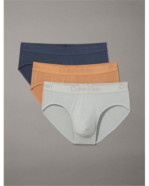 Calvin Klein Brown Ck Black 3-pack Hip Brief for men