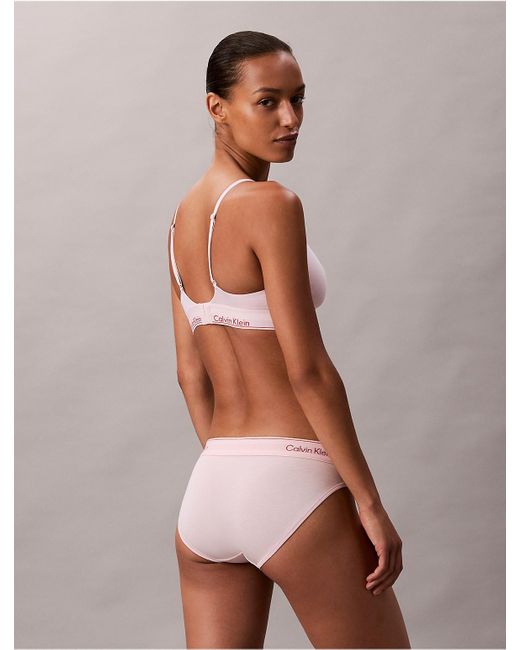 Calvin Klein Natural Lightly Lined Triangle Bralette
