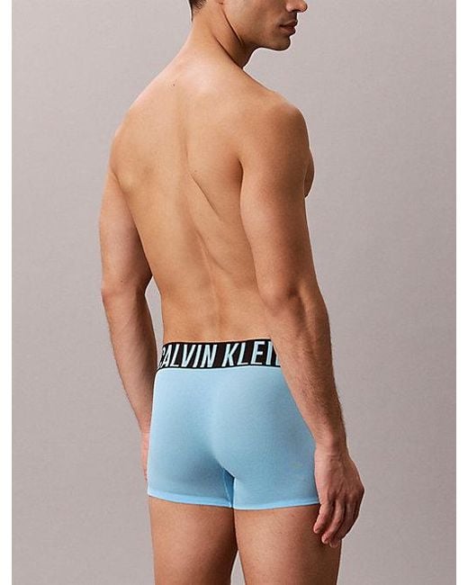 Calvin Klein Black 3 Pack Trunks Intense Power Cotton for men
