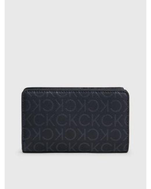 Calvin Klein Schmales RFID-Portemonnaie mit Logo in Blue für Herren