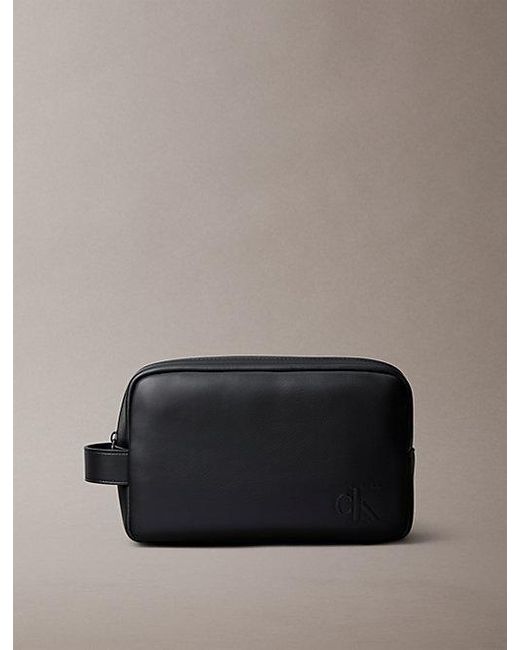 Calvin Klein Dopp Kit Met Monogram in het Gray voor heren