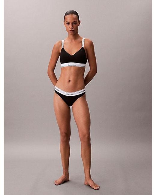 Calvin Klein Brown Leicht Gepolsterter Bralette
