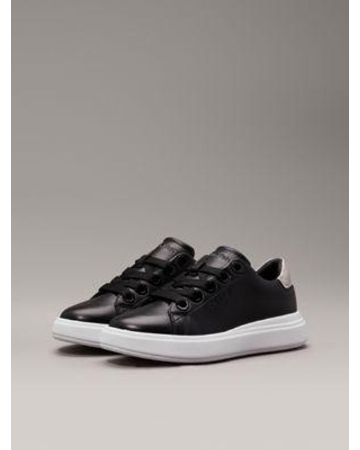 Calvin Klein Leren Sneakers in het Gray