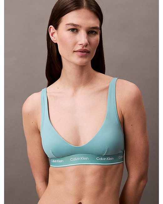 Calvin Klein Bralette Bikinitop in het Green