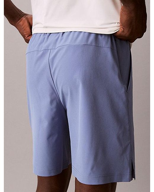 Calvin Klein Blue Sport Water Repellent Performance Gym Shorts for men