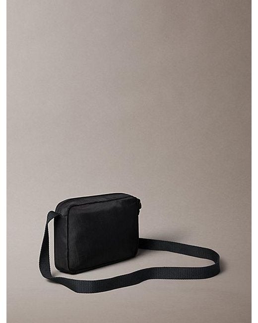 Calvin Klein Gray Bold Logo Nylon Camera Bag for men