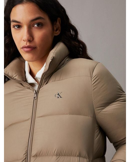 Calvin Klein Gray Short Down Puffer Jacket