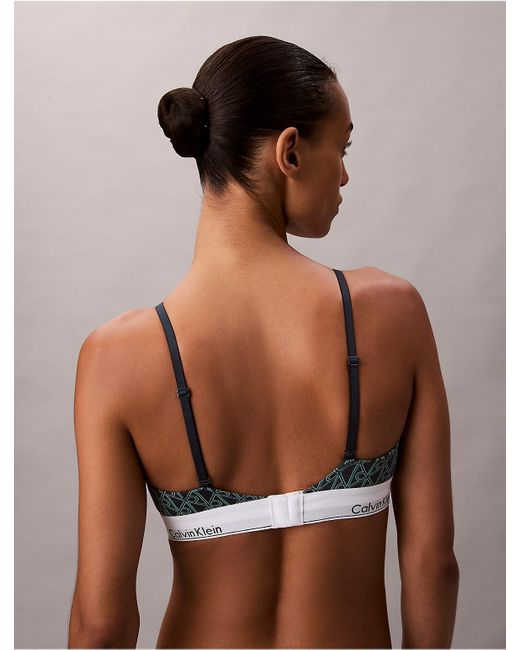 Calvin Klein Multicolor Icon Cotton Modal Lightly Lined Triangle Bralette