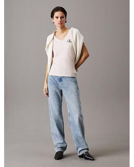 Calvin Klein Black 2Er-Pack T-Shirts Mit V-Ausschnitt