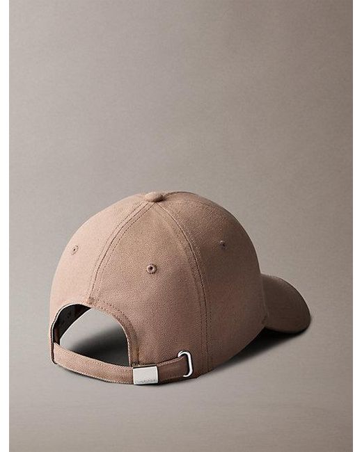 Calvin Klein Natural Cotton Canvas Logo Cap for men