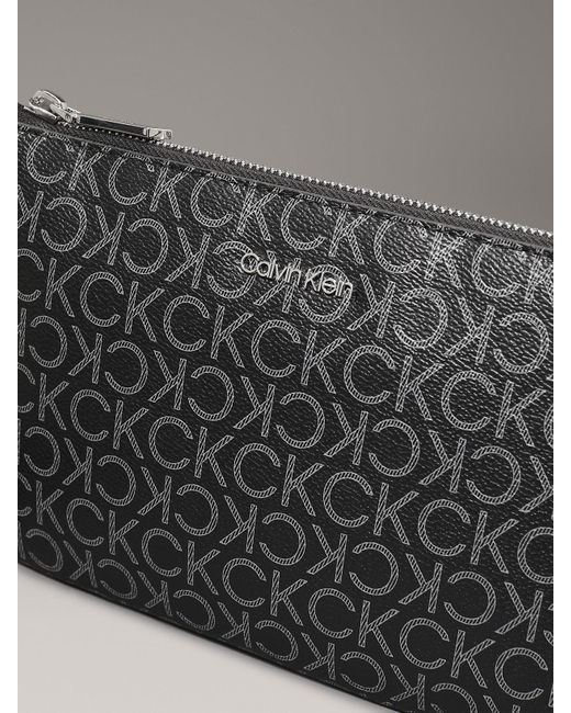 Calvin Klein Gray Crossbody Logo Pouch