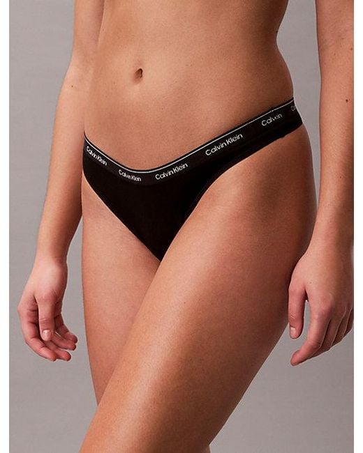 Calvin Klein Metallic 7 Pack Thongs Icon Logo