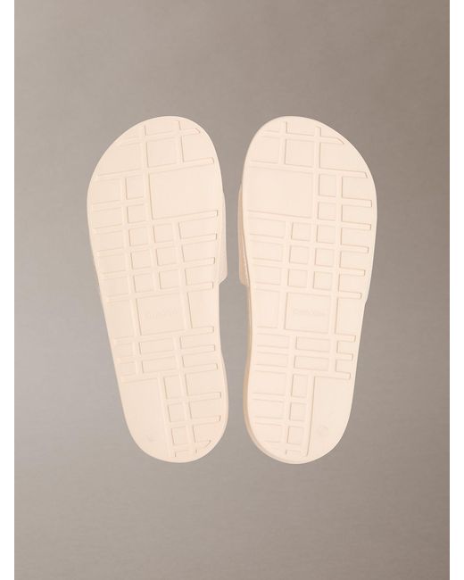 Calvin Klein Multicolor Canvas Contoured Logo Sliders