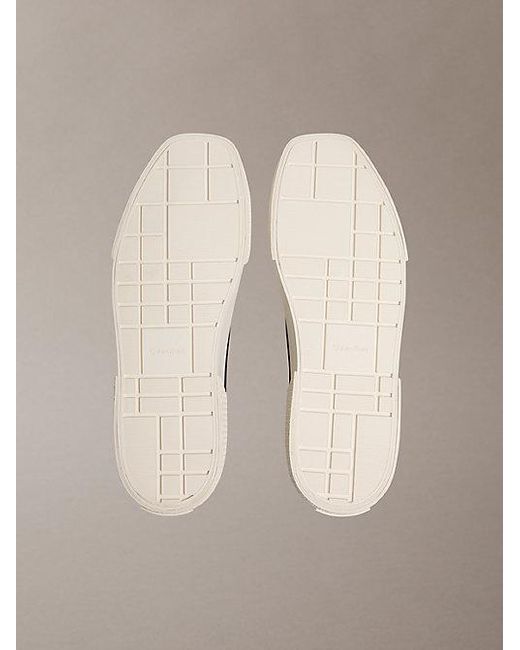 Calvin Klein Brown Ck Luna Canvas High Top Logo Trainers