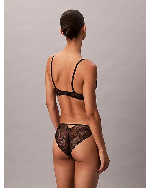 Calvin Klein Lift Demi Bh in het Brown