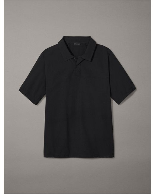 Calvin Klein Blue Ck Sport Future Icon Woven Polo Shirt for men