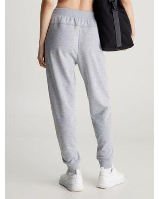 Calvin Klein Badstof joggingbroek in het Gray