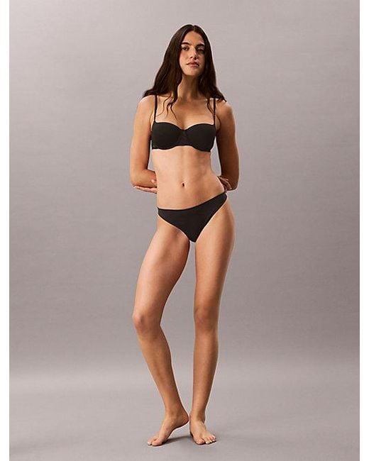 Calvin Klein Brown Bikini Briefs Eternal Stretch Lace