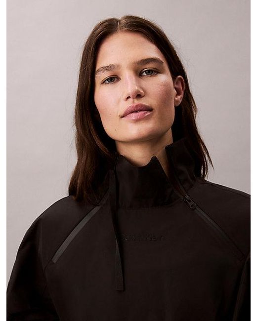 Calvin Klein Black Sport Lightweight Pullover Technical Jacket