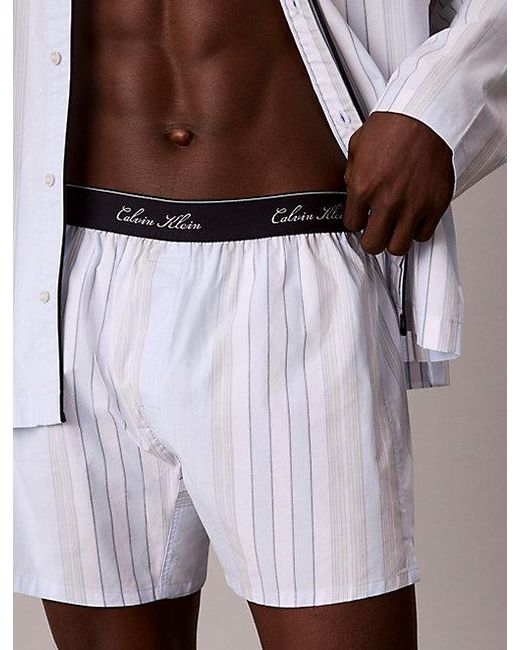 Calvin Klein Multicolor Boxers Cotton Poplin for men