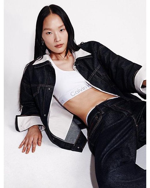 Calvin Klein Blue 90S Asymmetric Jeans