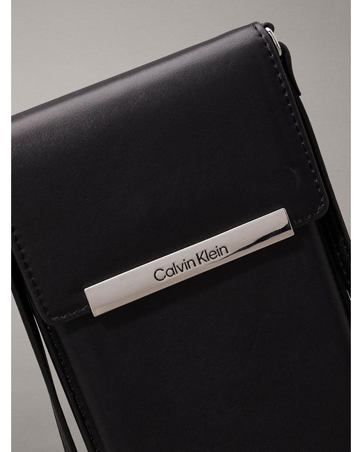 Calvin Klein Black Phone Wallet Pouch