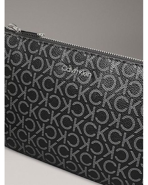 Calvin Klein Gray Crossbody Logo Pouch