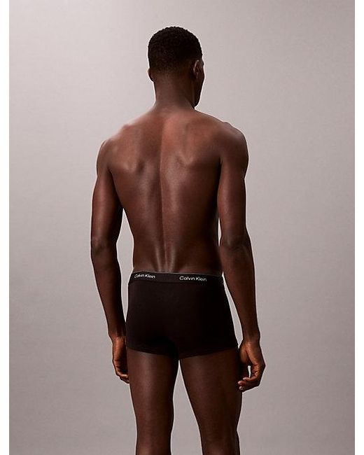 Calvin Klein 7-Pack Lage Taille Boxers in het Black voor heren