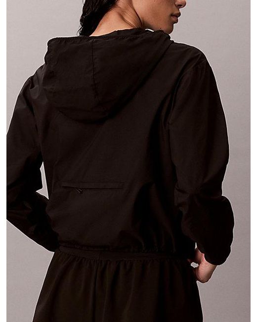 Calvin Klein Black Sport Water Repellent Performance Windbreaker