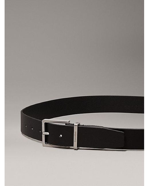 Calvin Klein Black Leather Belt for men