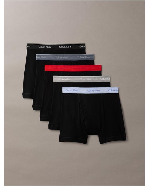 Calvin Klein Multicolor 5 Pack Boxer Briefs for men