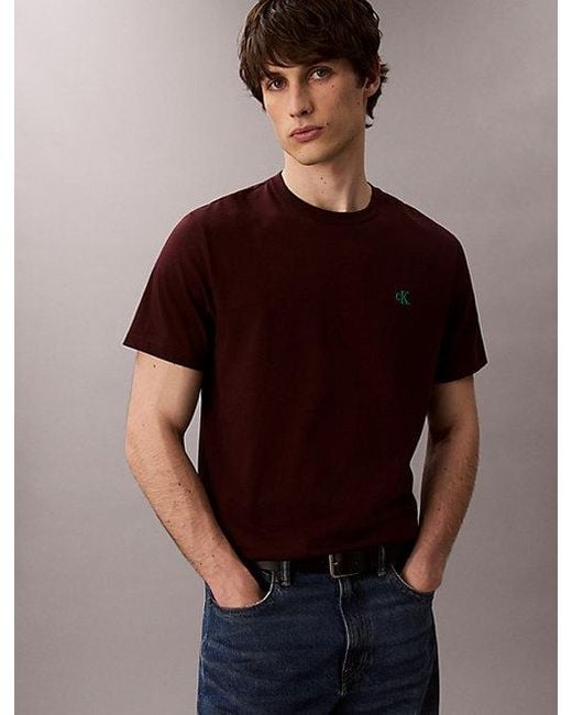 Calvin Klein Brown Jeans Monogram T-Shirt for men