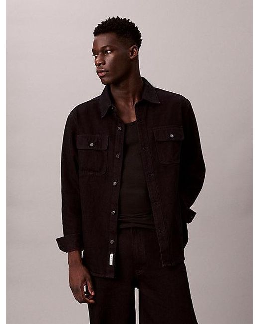 Calvin Klein 90's Denim Overhemdjack in het Multicolor voor heren