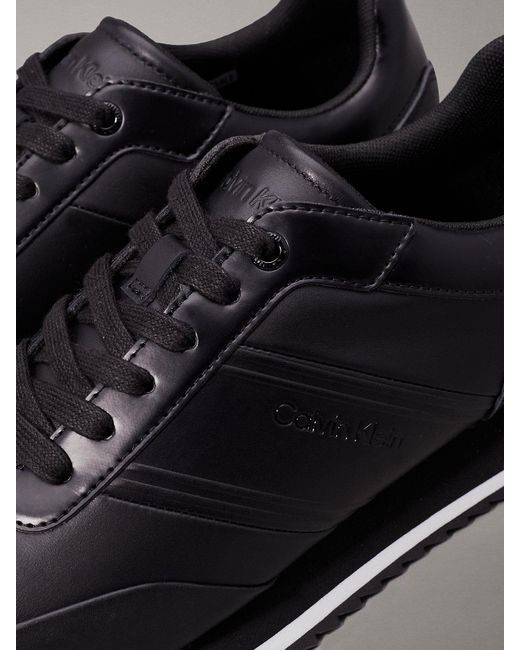 Calvin Klein Gray Leather Trainers for men