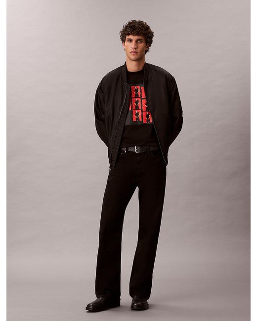 Calvin Klein Red Kate Moss Graphic Relaxed T-Shirt for men