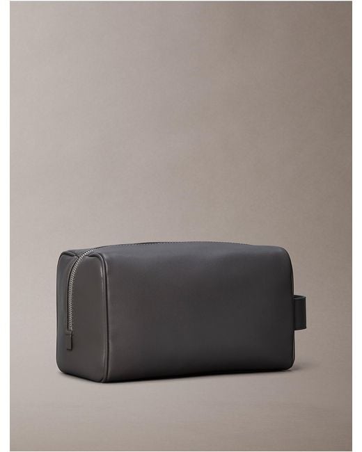 Calvin Klein Gray Monologo Dopp Kit for men