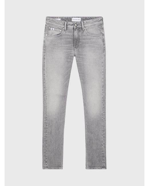 Calvin Klein Gray Slim Tapered Jeans for men