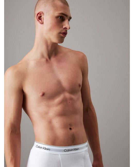 Boxer Aderenti Taglio Relaxed di Calvin Klein in Gray da Uomo